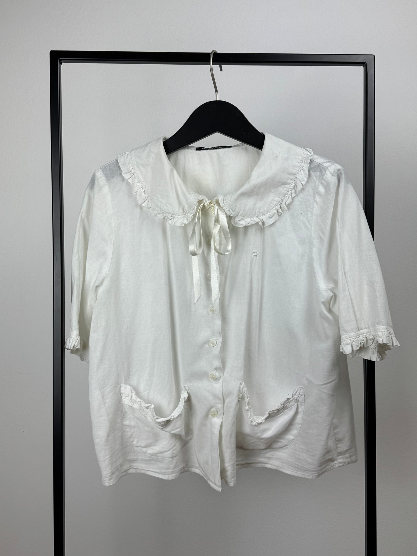 Rodebjer White Collar Blouse