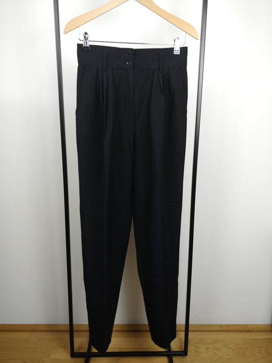 Black Wool Pant