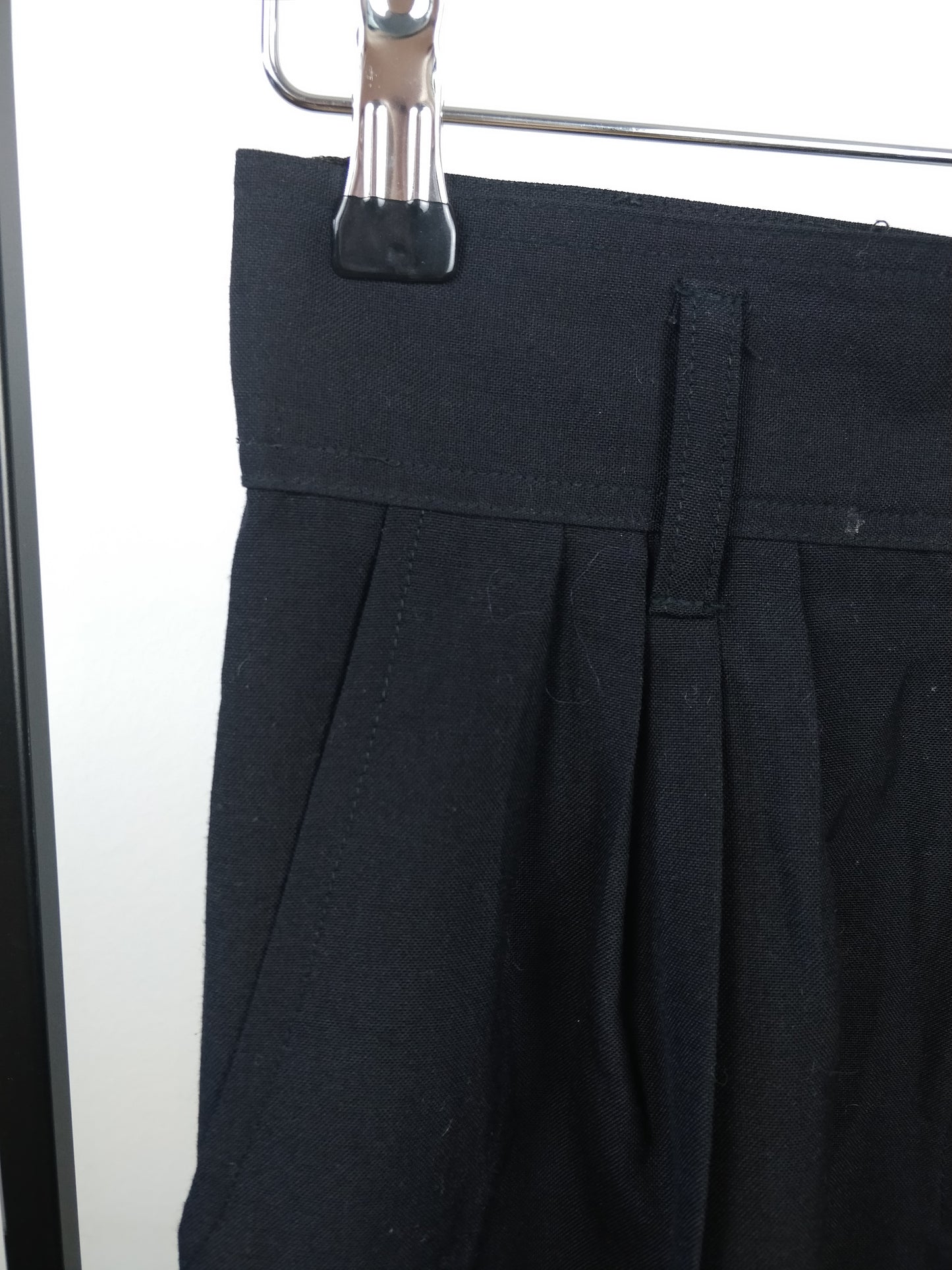 Black Wool Pant