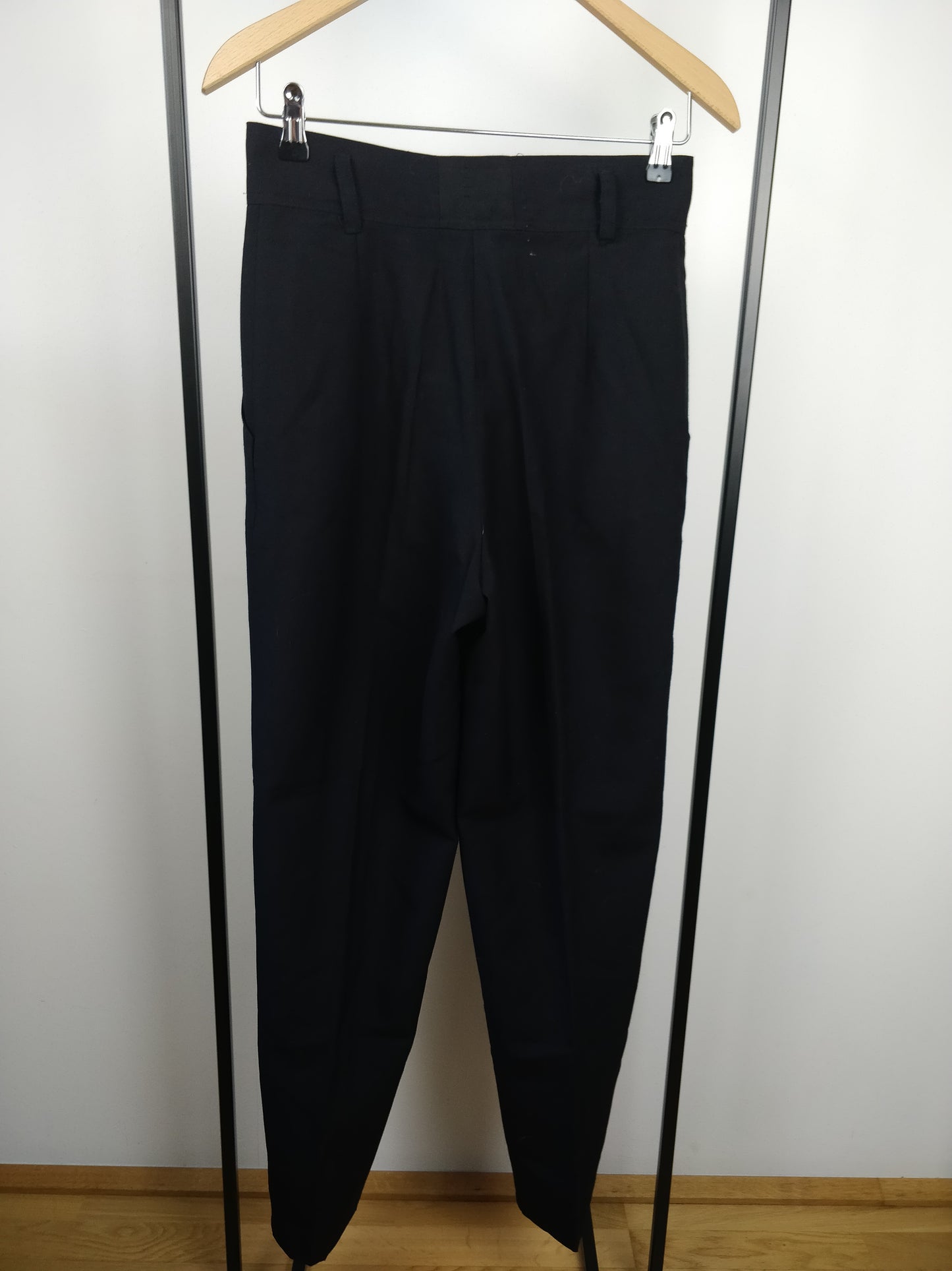 Black Wool Pant