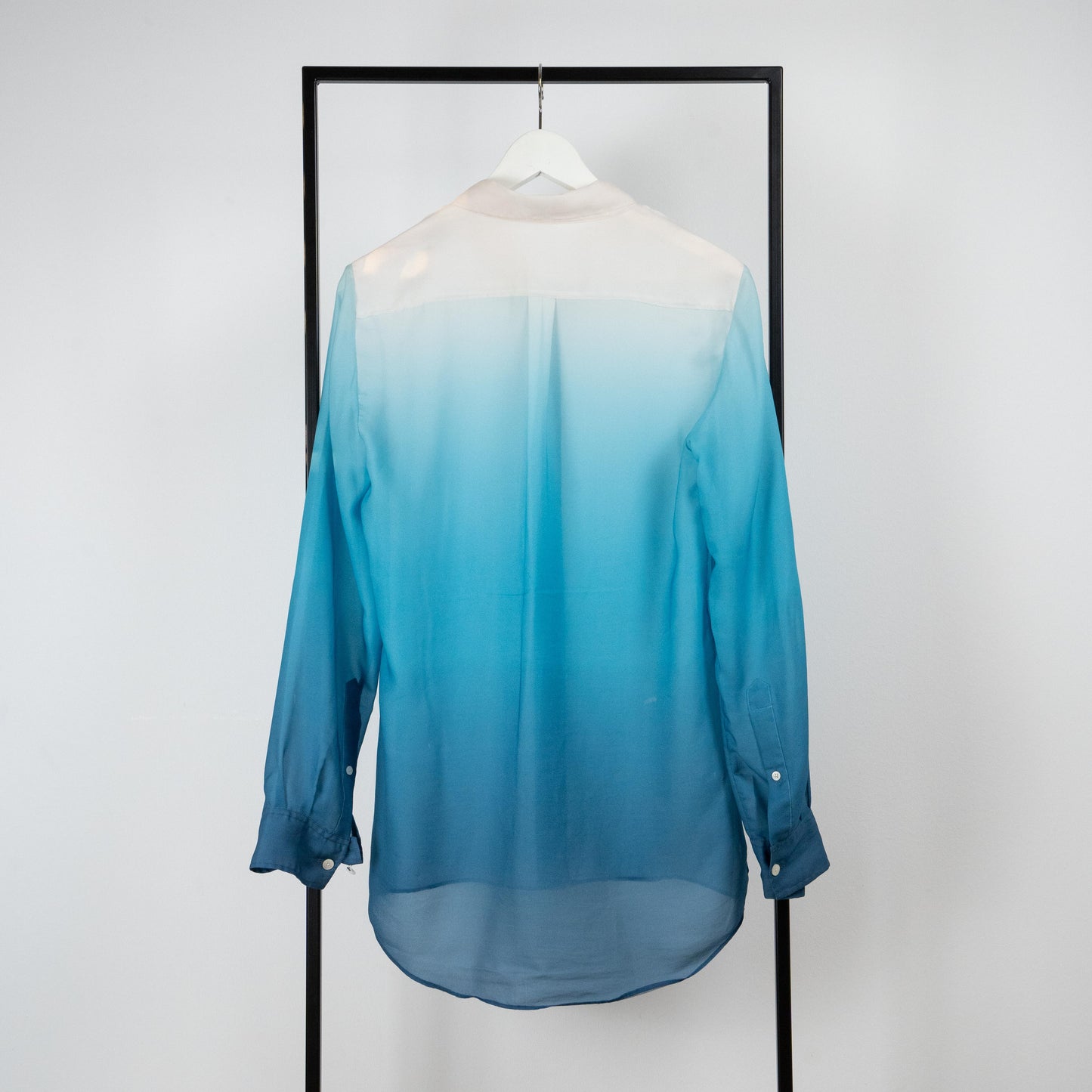 Bluish Silk Shirt