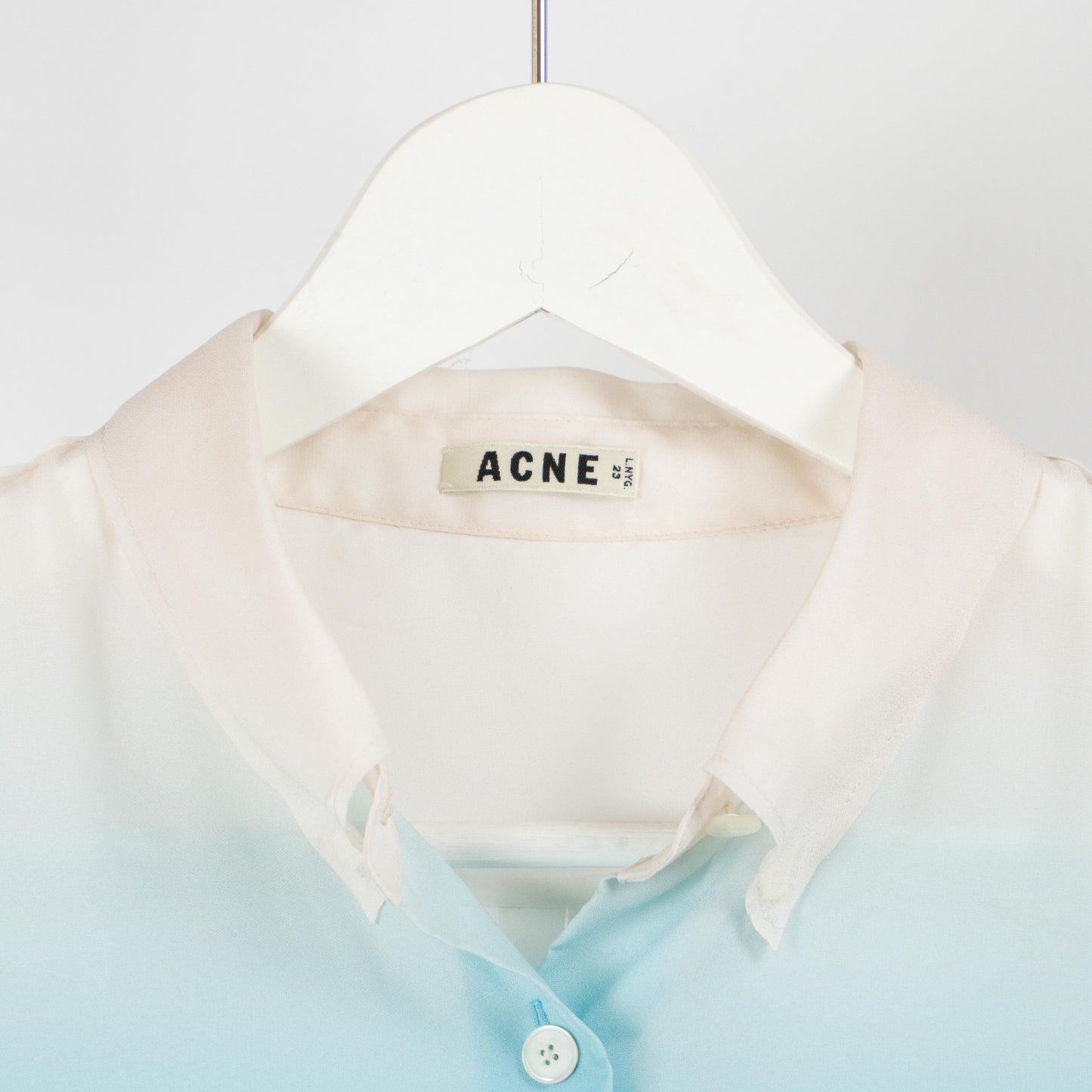 Bluish Silk Shirt