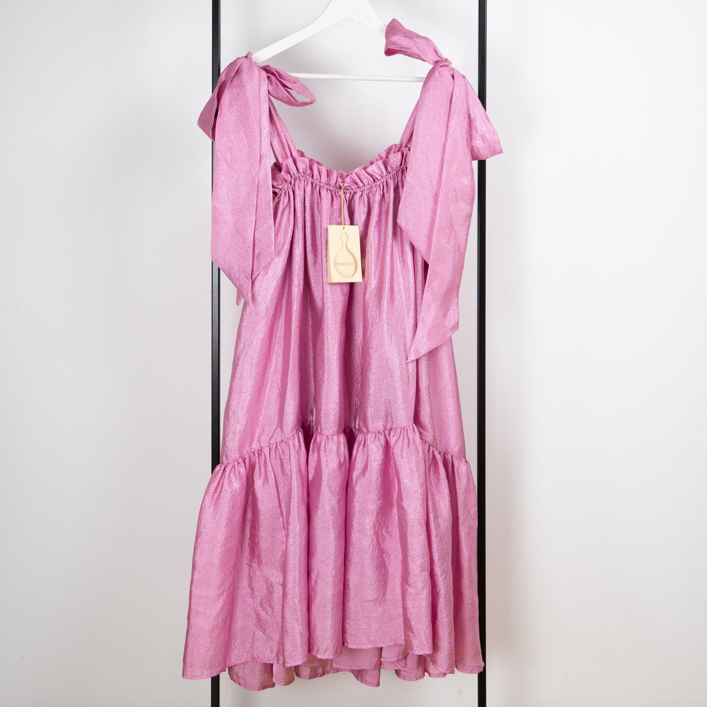 Serena Tiered Hammered Dress