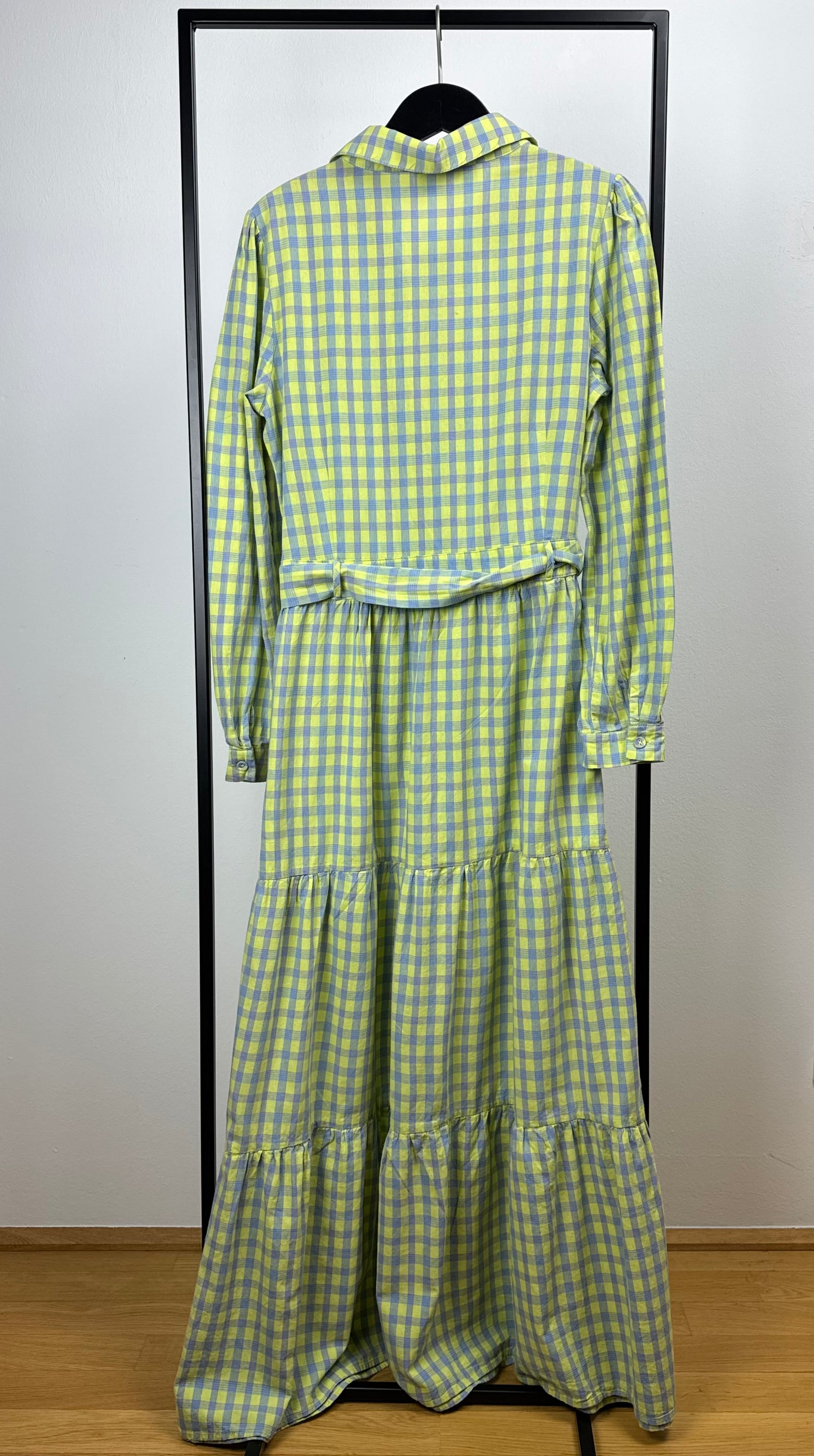 HUNKON Check Maxi Dress