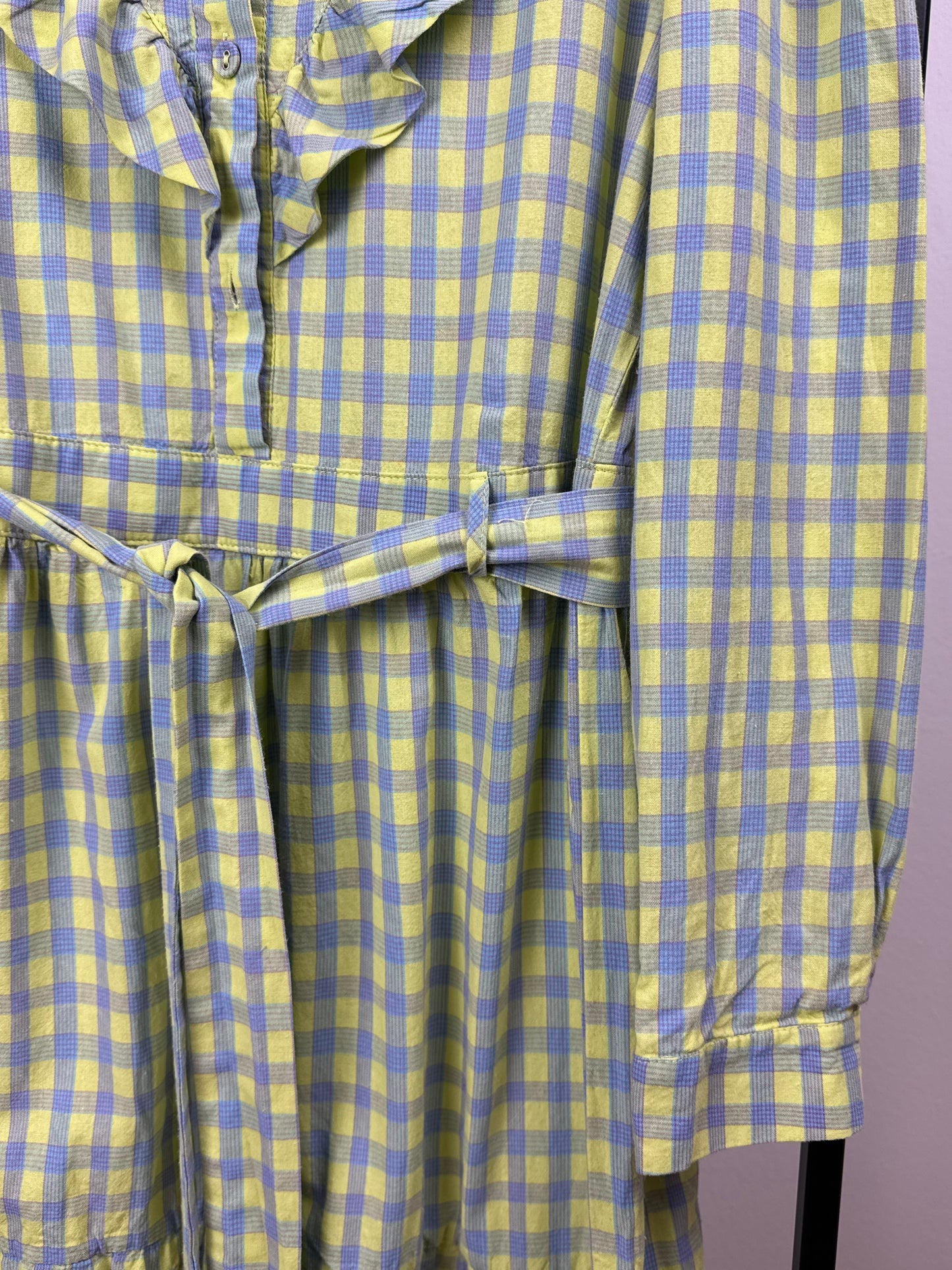 HUNKON Check Maxi Dress