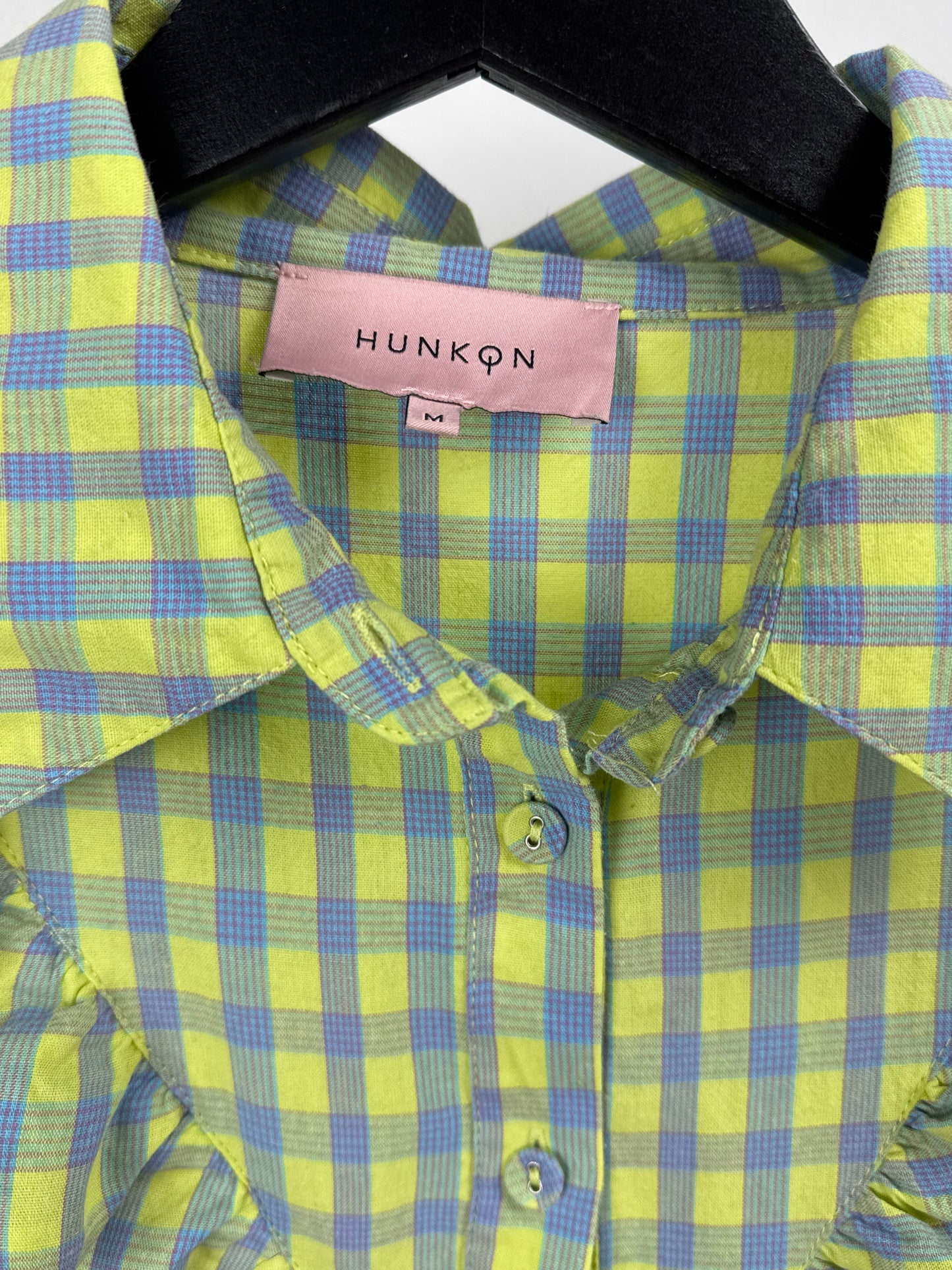 HUNKON Check Maxi Dress