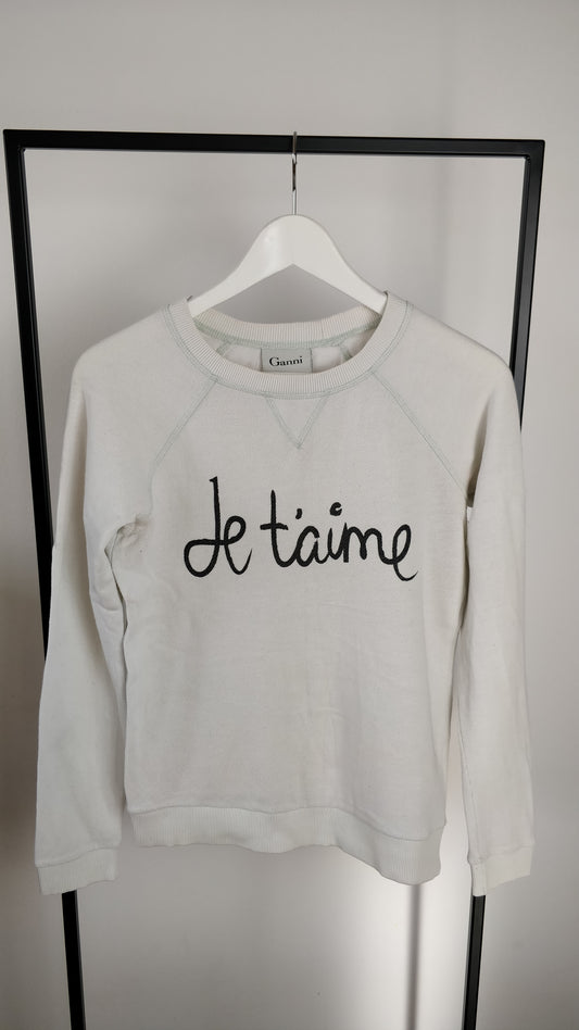 Ganni Je t'aime Pullover